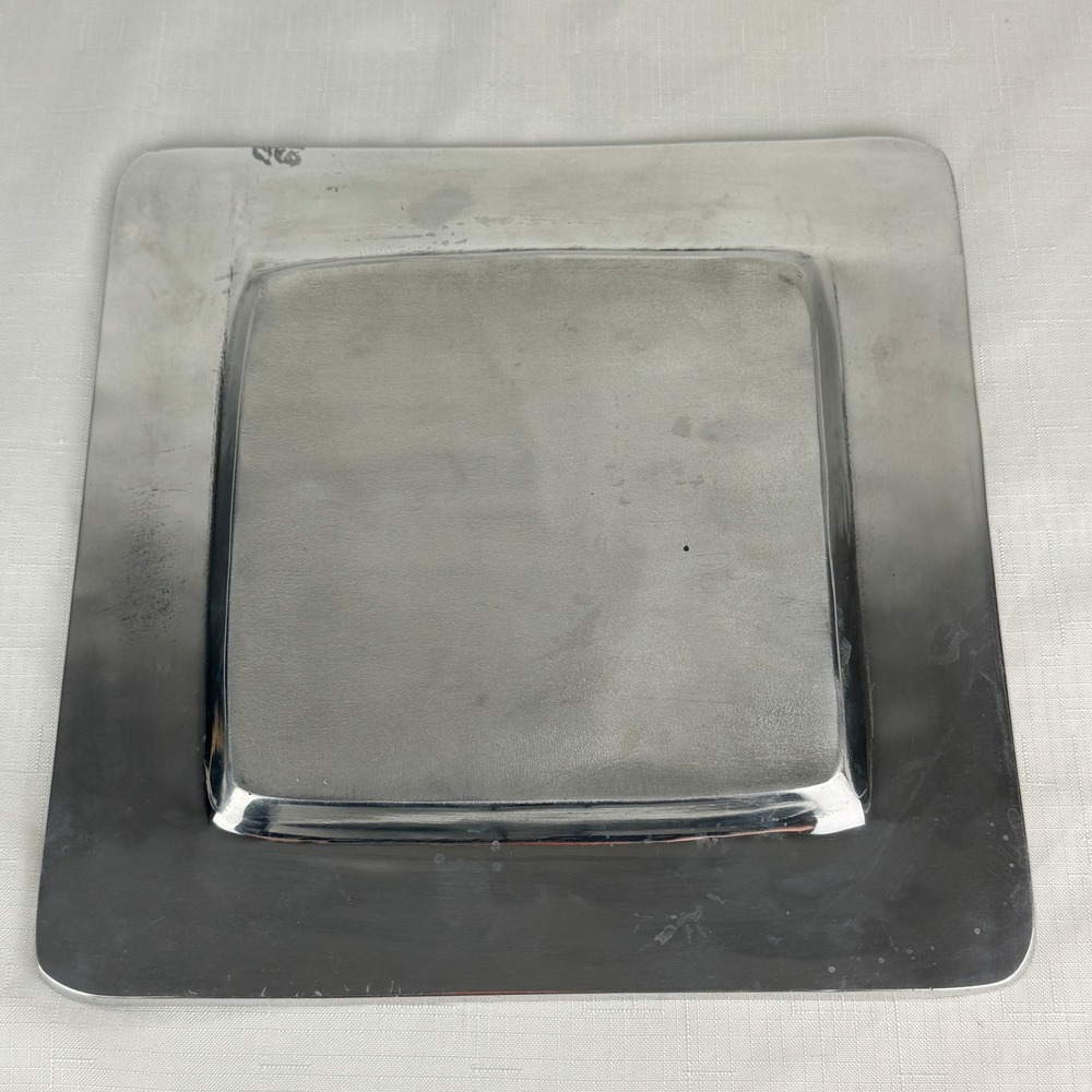 Passover Seder Plate & Matzah Tray Set Silver Tone Hebrew Judaica Pesach 2 Pc - Picture 9 of 12
